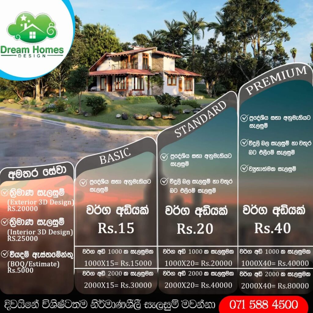 House Plan and design price sri lanka